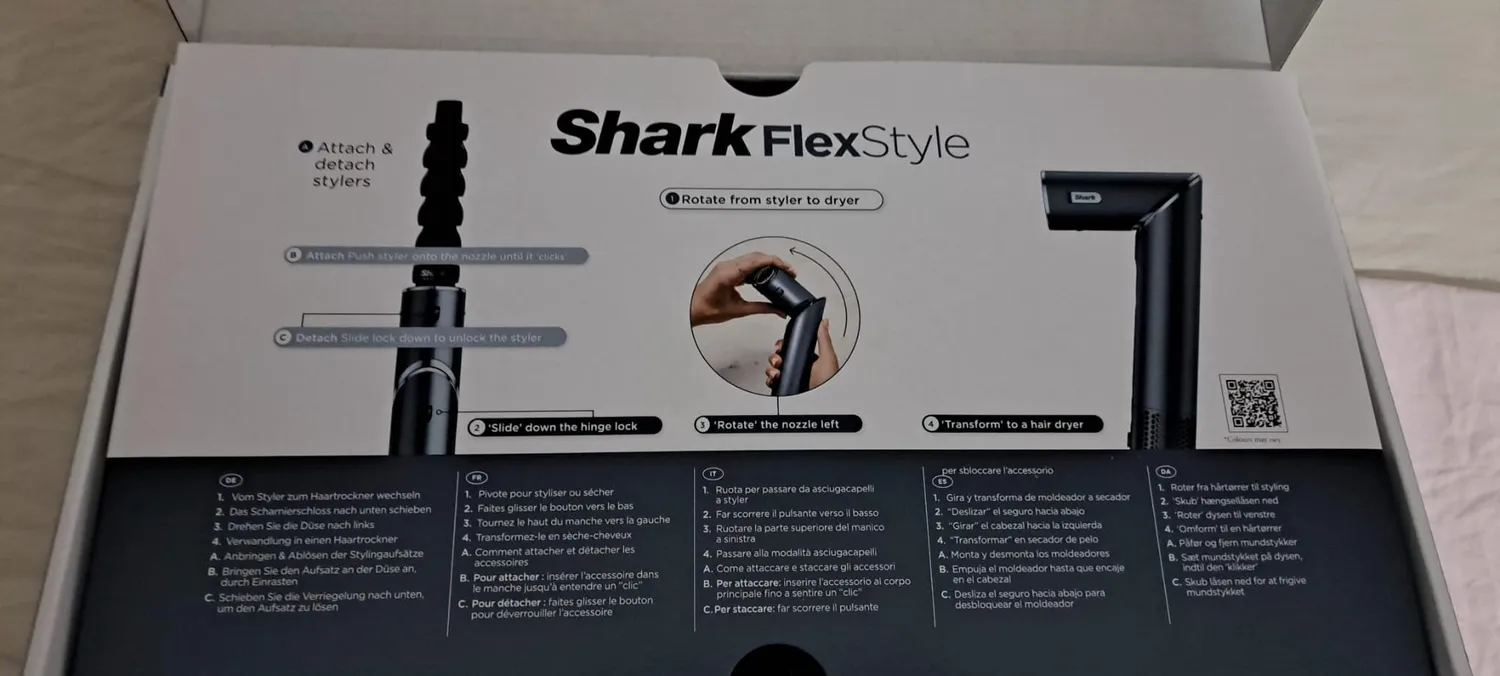 Shark FlexStyle styler 5-in-1 Pietra con diffusore