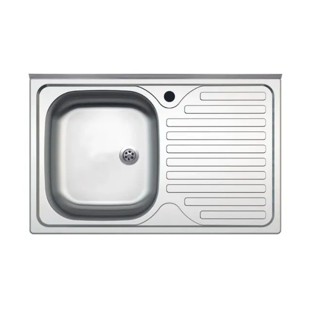 Samet SA216 lavello appoggio 80x50 inox gocciolatoio destro