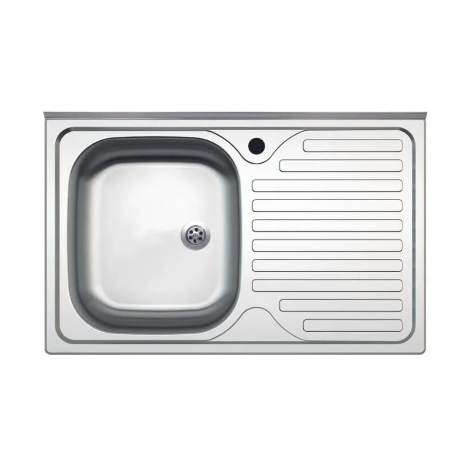Samet SA216 lavello appoggio 80x50 inox gocciolatoio destro