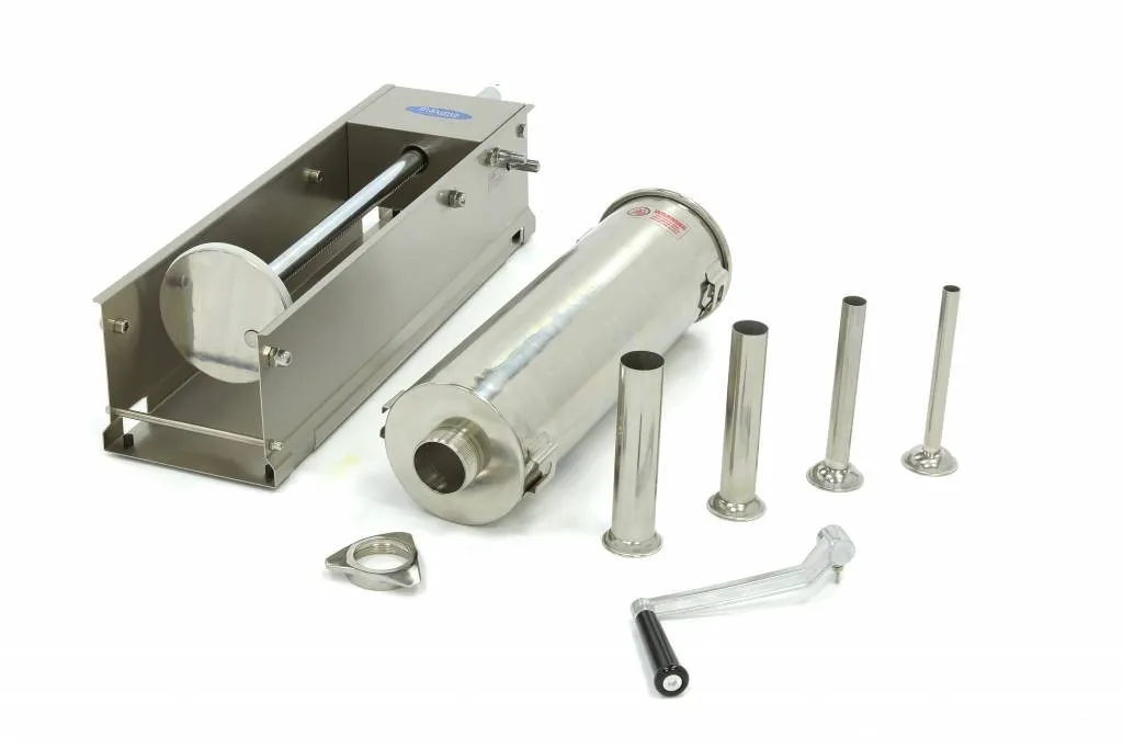Maxima Insaccatrice Salsicce Orizzontale 7L inox 4 imbuti