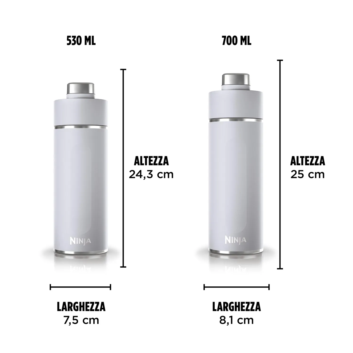 Ninja Thirsti DW2401EUUKDV borraccia termica gassate 700 ml nebbia