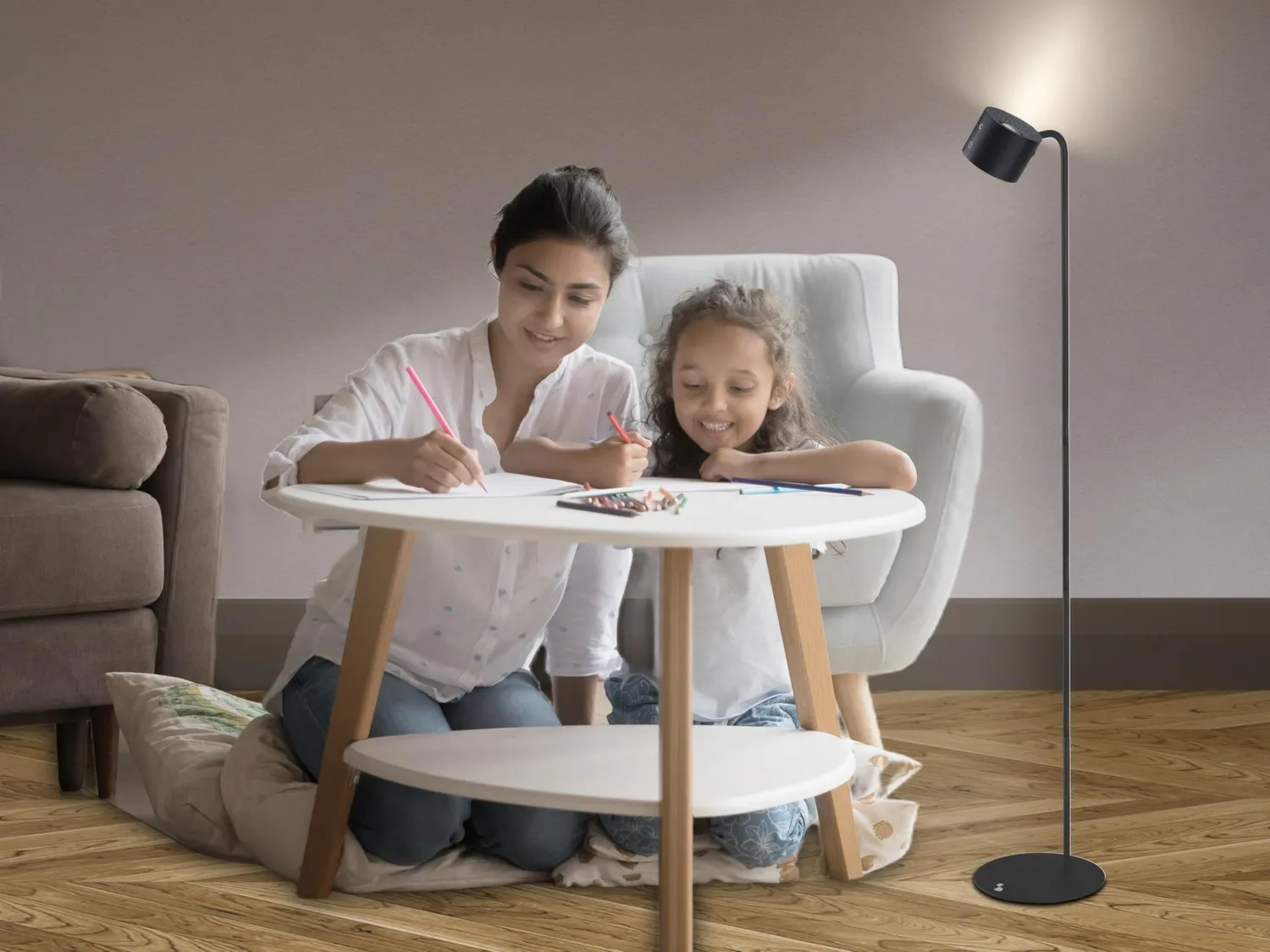 Beper Lumì P201UTP306 Lampada Nera Ricaricabile Touch