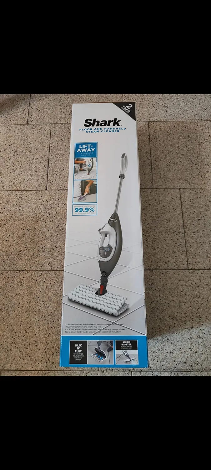 Shark S6005EU Scopa a Vapore 3-in-1 Bianca