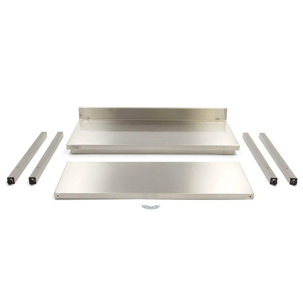 Pizza Maxima tavolo acciaio inox 160x70 schienale regolabile