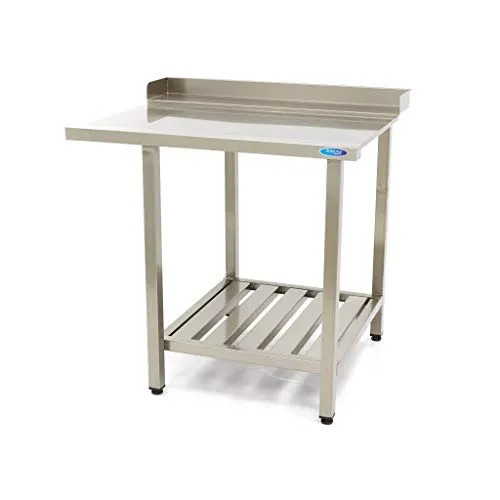 Maxima Tavolo Lavastoviglie 120x75 Destra con Alzatina Inox