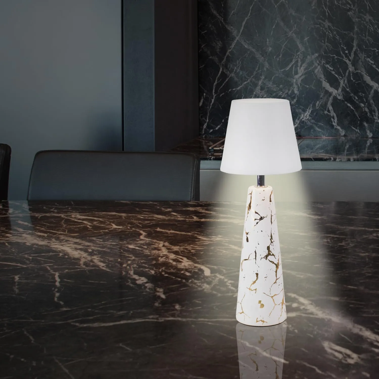 Beper P207ILI500 Marble lampada tavolo ricaricabile ceramica