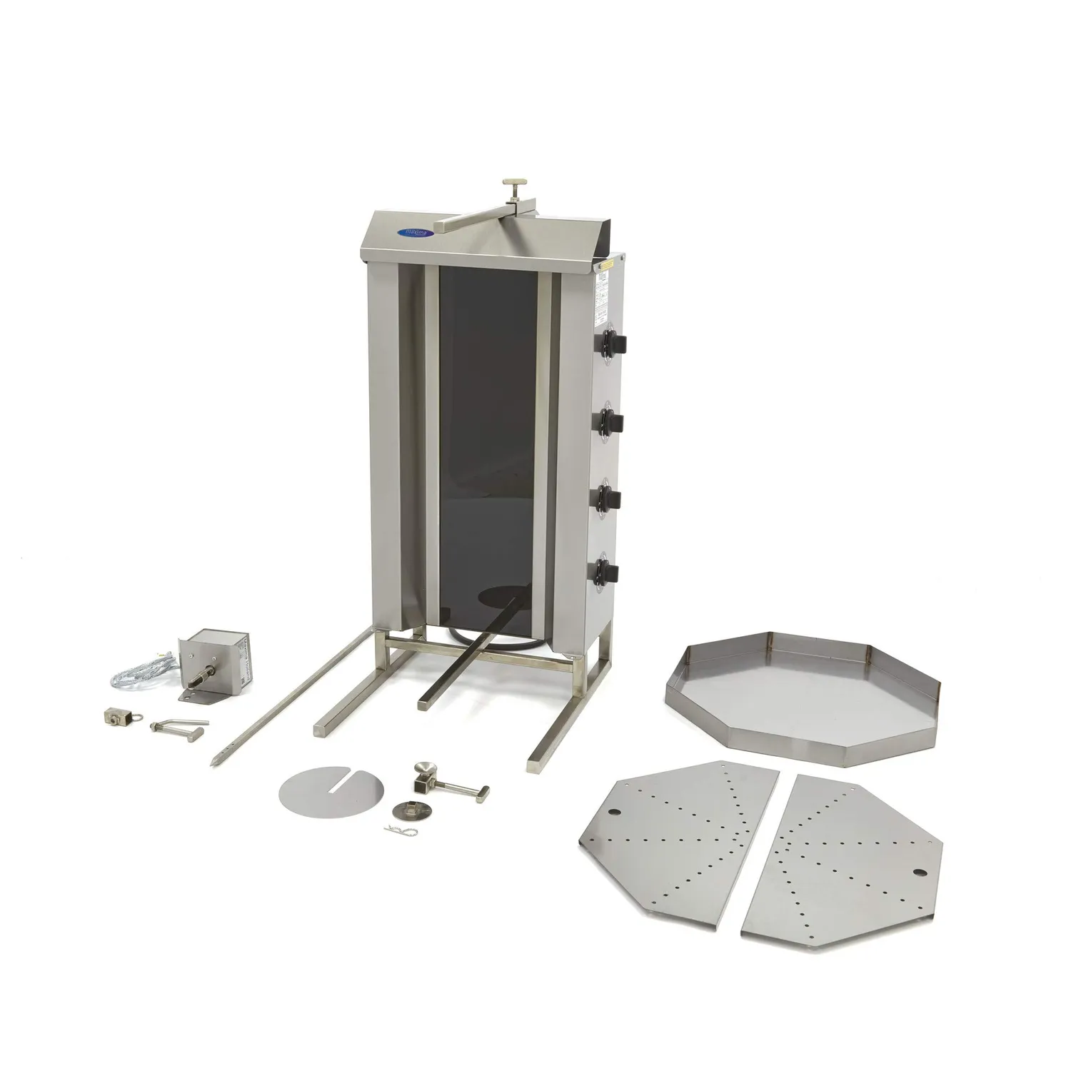 Pizza Maxima Grill Kebab 4 Fuochi Elettrico 50 kg