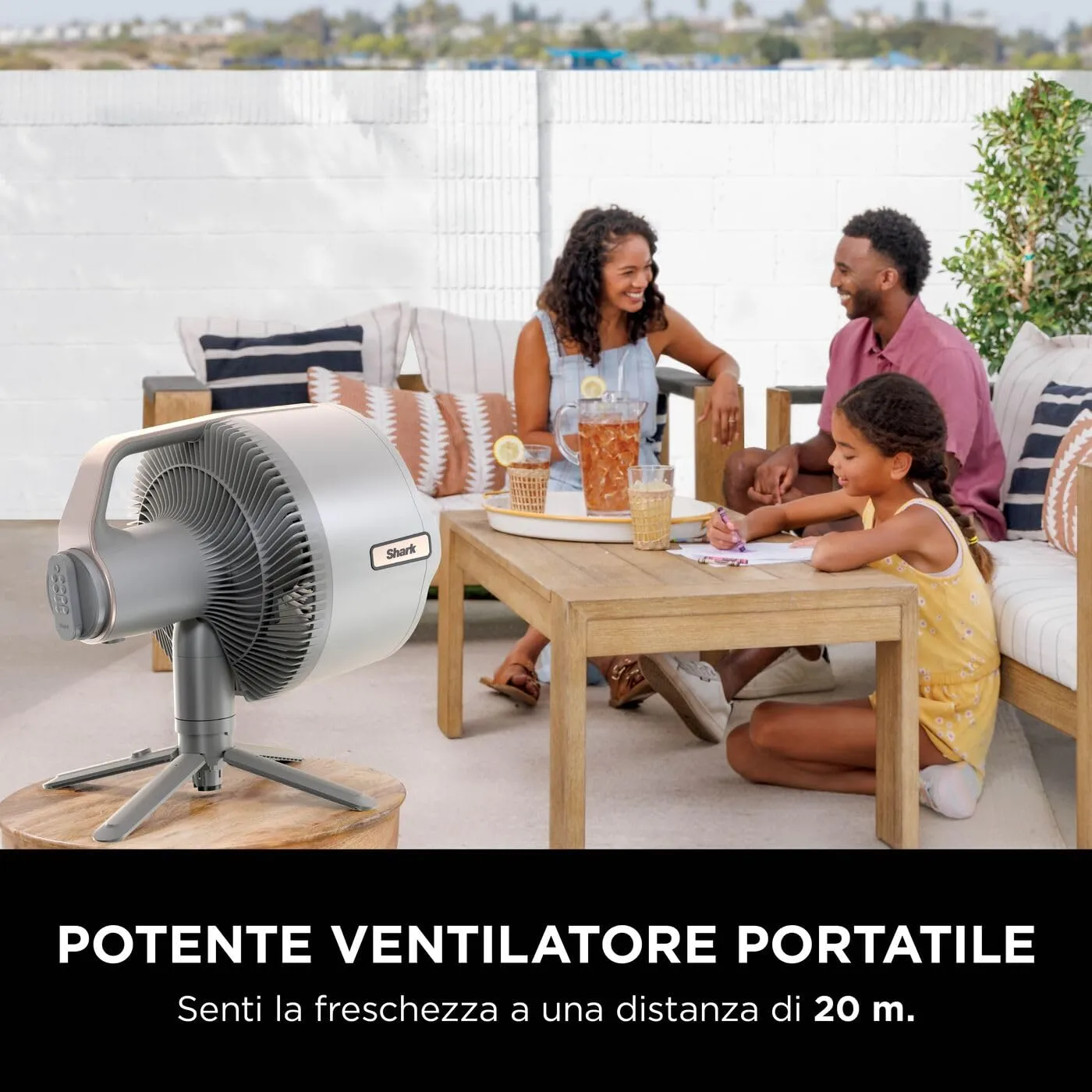 Shark FlexBreeze Pro Mist ventilatore nebulizzatore tortora