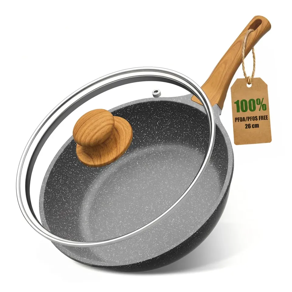 Yashe padella sautè antiaderente 26 cm 4,3L senza PTFE