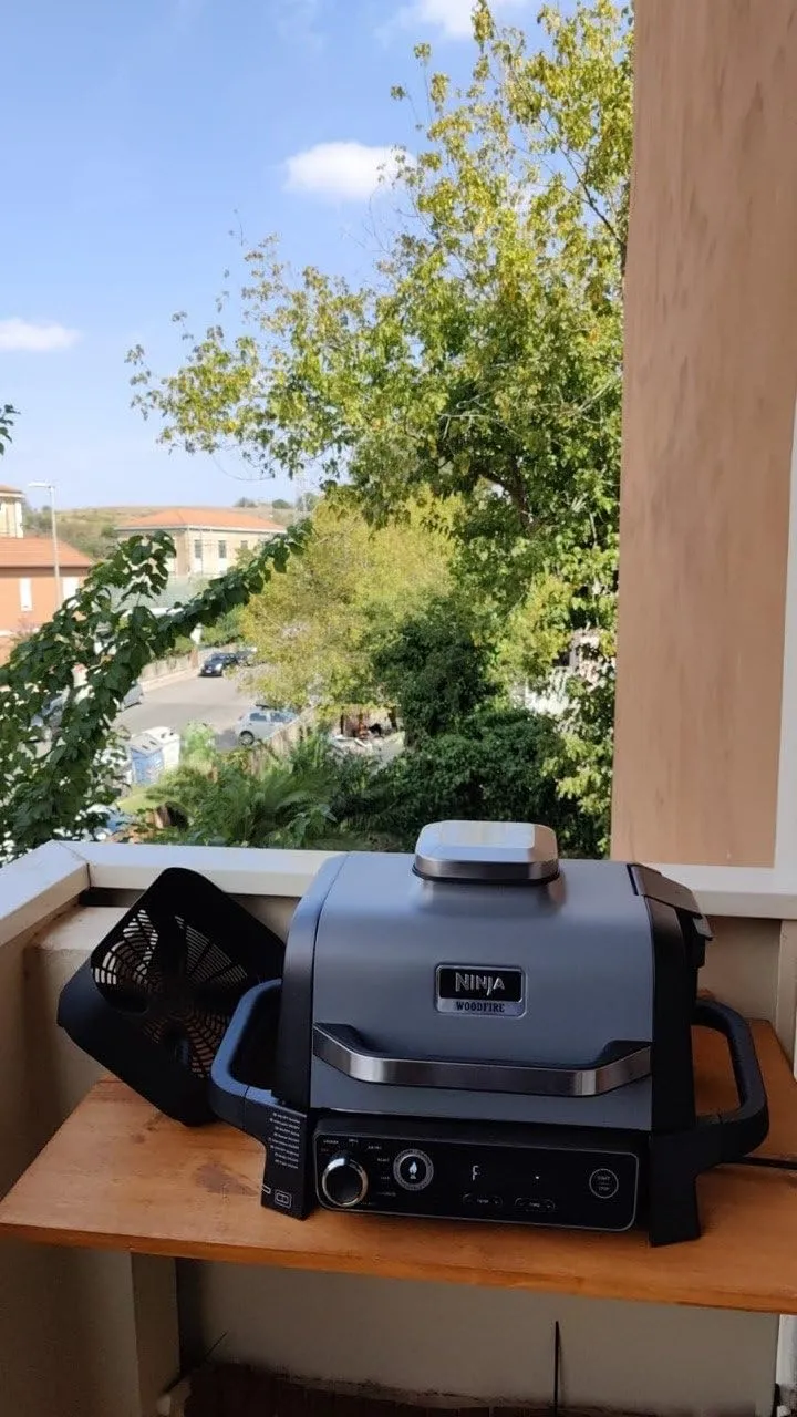 Ninja Woodfire barbecue elettrico 7in1 grigio