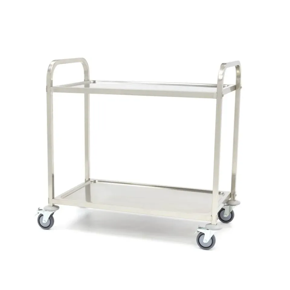 Pizza Maxima Carrello servizio inox 2 ripiani 40 kg