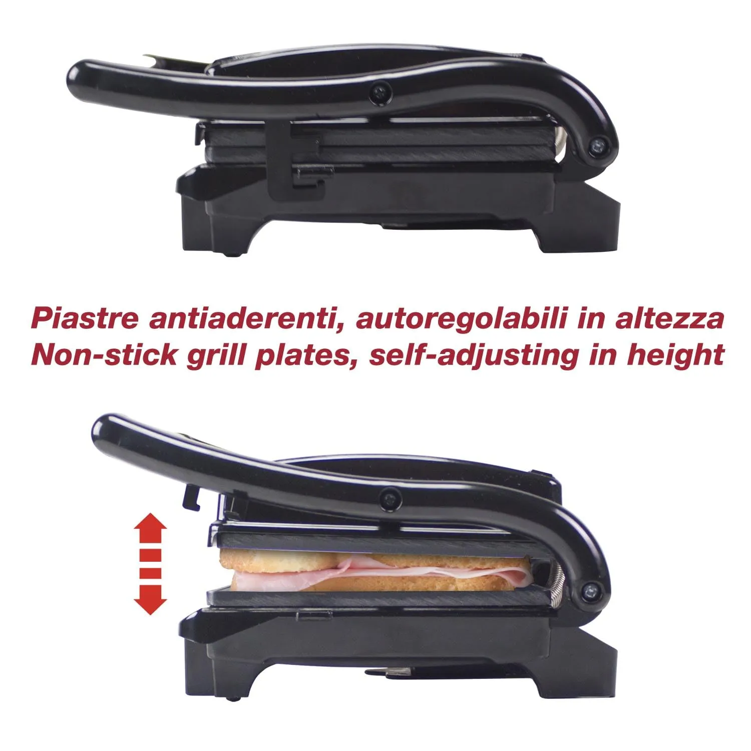 Beper P101TOS003 Griglia Elettrica Compatta Antiaderente