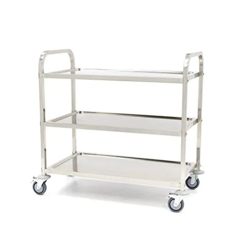 Pizza Maxima Carrello Servizio 3 Piani Inox 120 Kg
