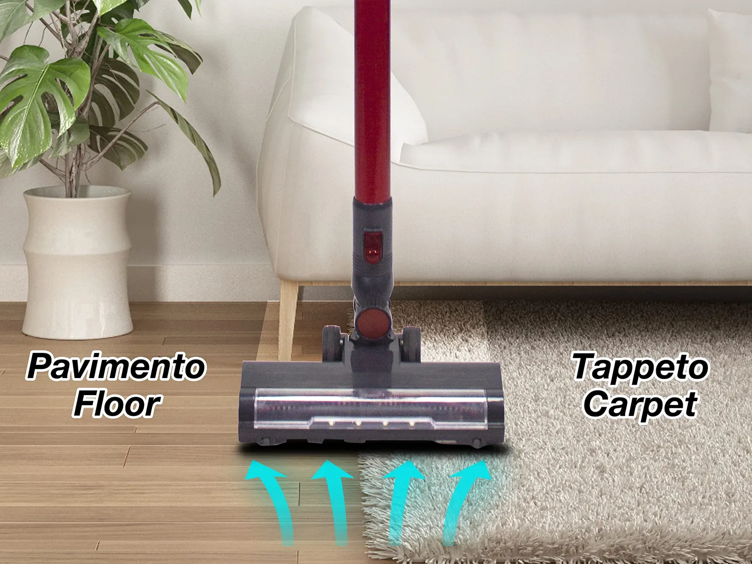 Beper P202ASP100 Aspirapolvere Senza Fili 120W 0,5L