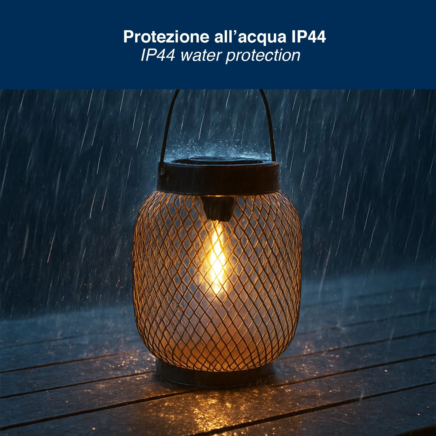 Beper P207ILO302 Mira lampada solare giardino ferro IP44