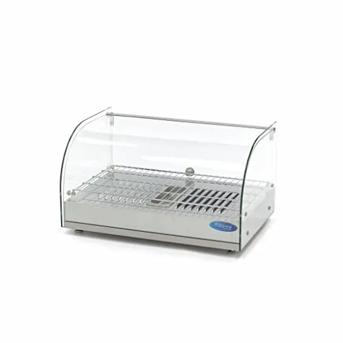 Maxima Vetrinetta Termica 55 cm 25 L 800W vetro curvo