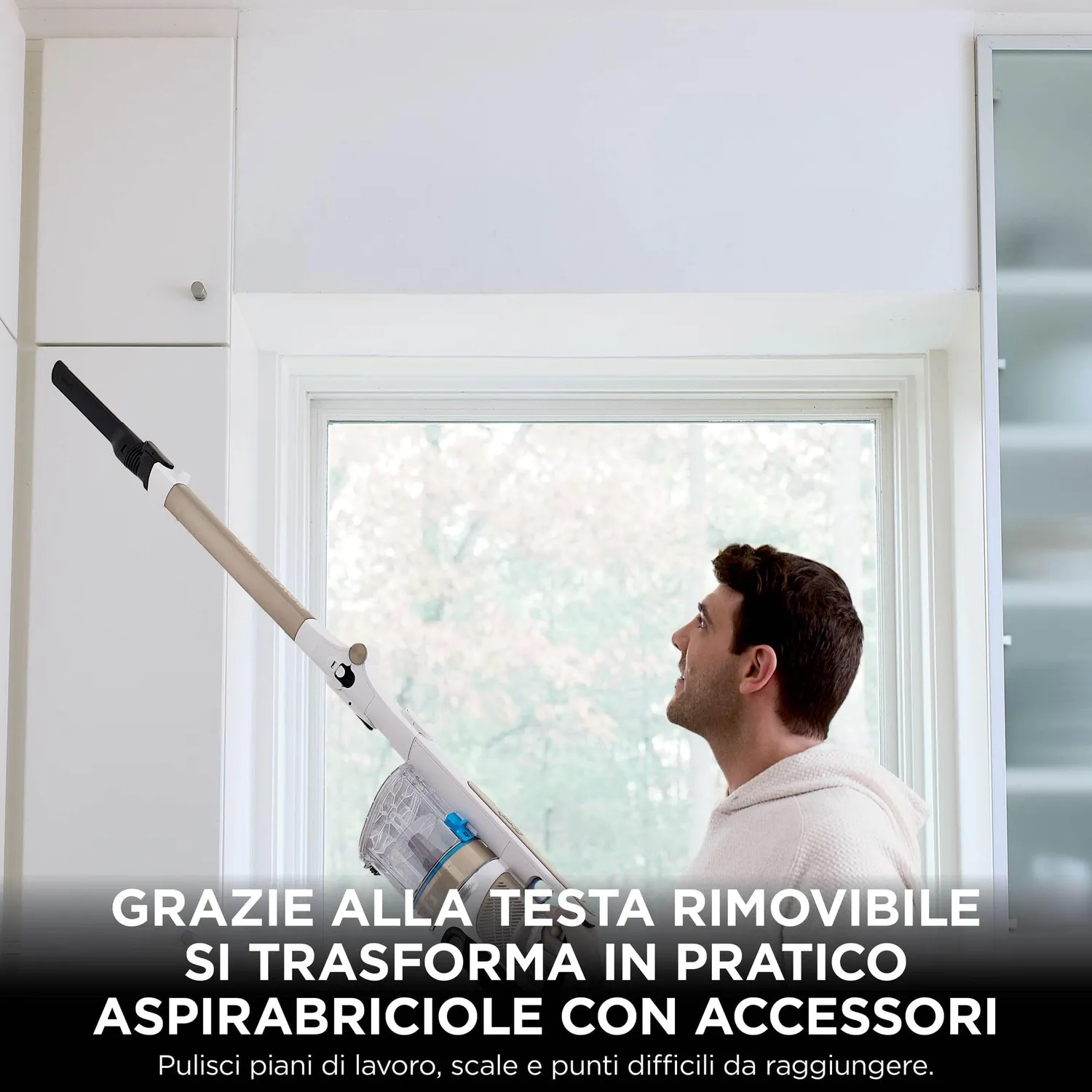 Shark PowerPro IZ382EUT aspirapolvere senza filo ottone chiaro