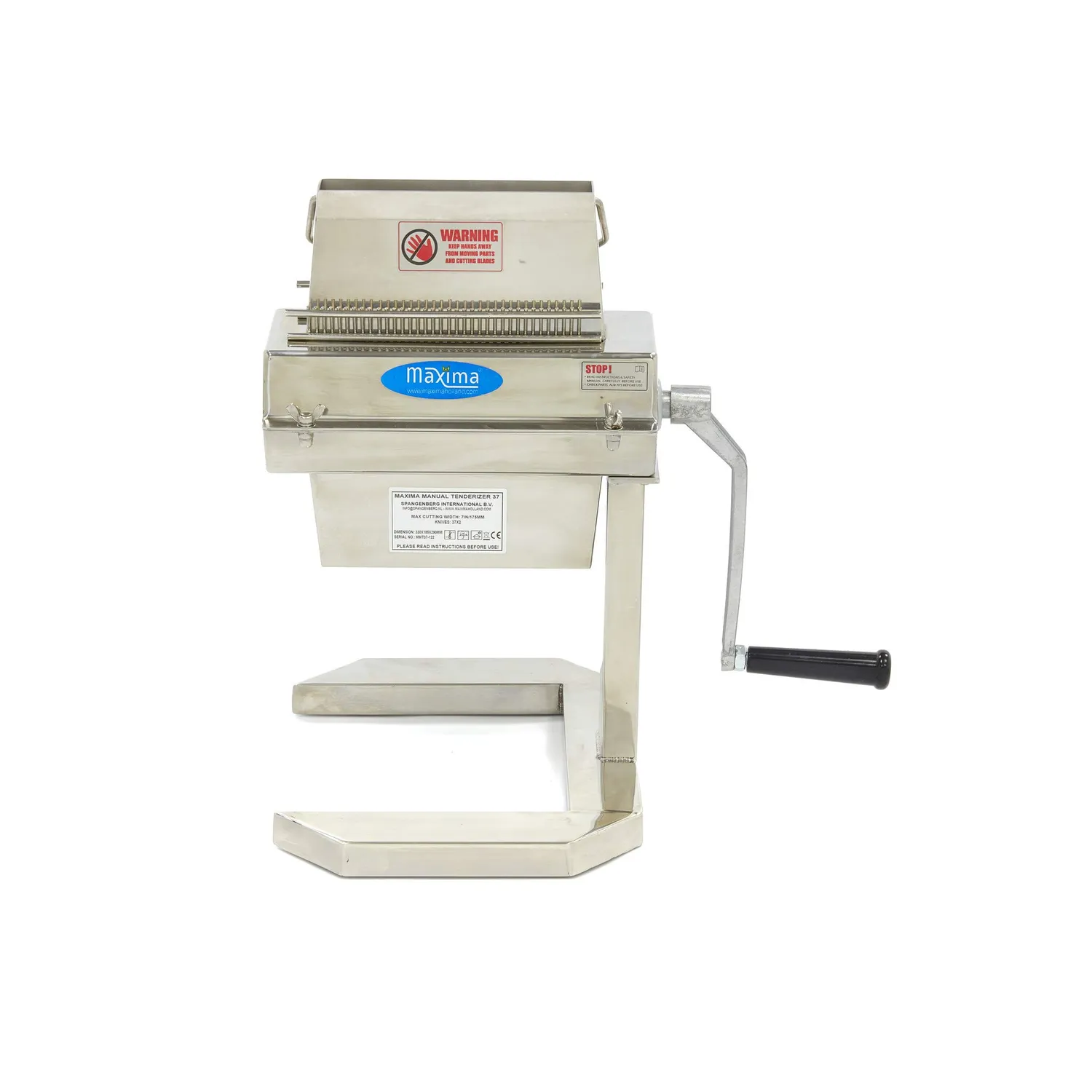 Maxima 37x2-175 mm inteneritore carne manuale 175 mm inox