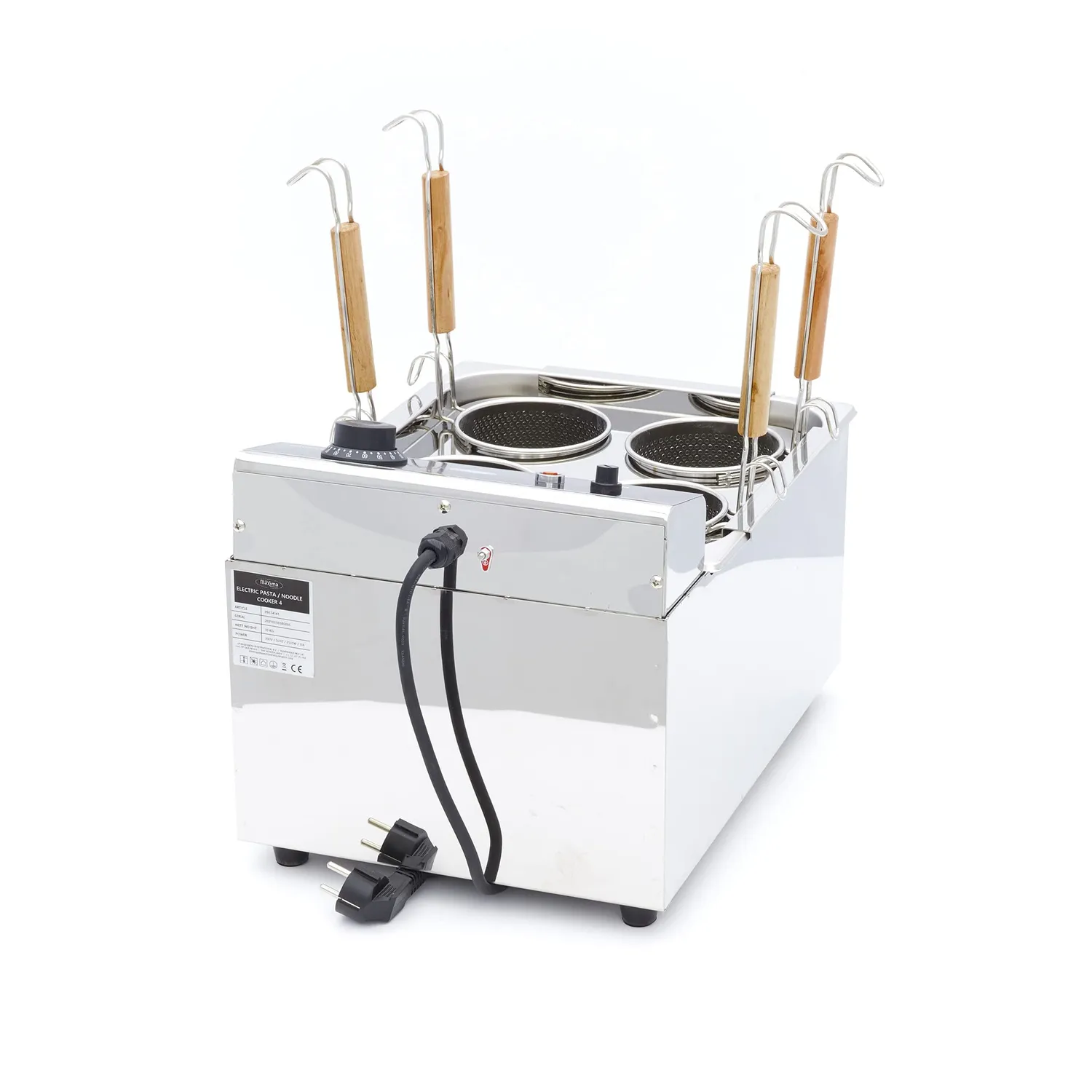 Maxima Cuocipasta 4x2L con 4 Cestini Inox