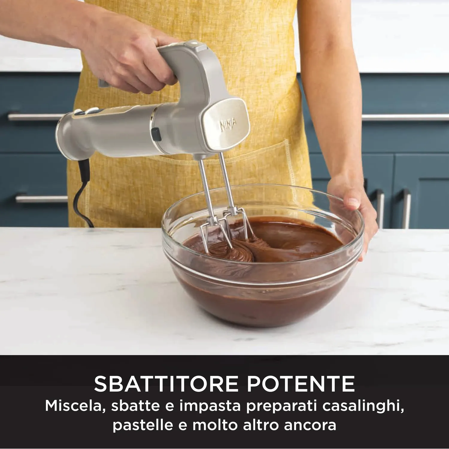 Ninja Foodi PowerBase frullatore immersione 850W pietra oro