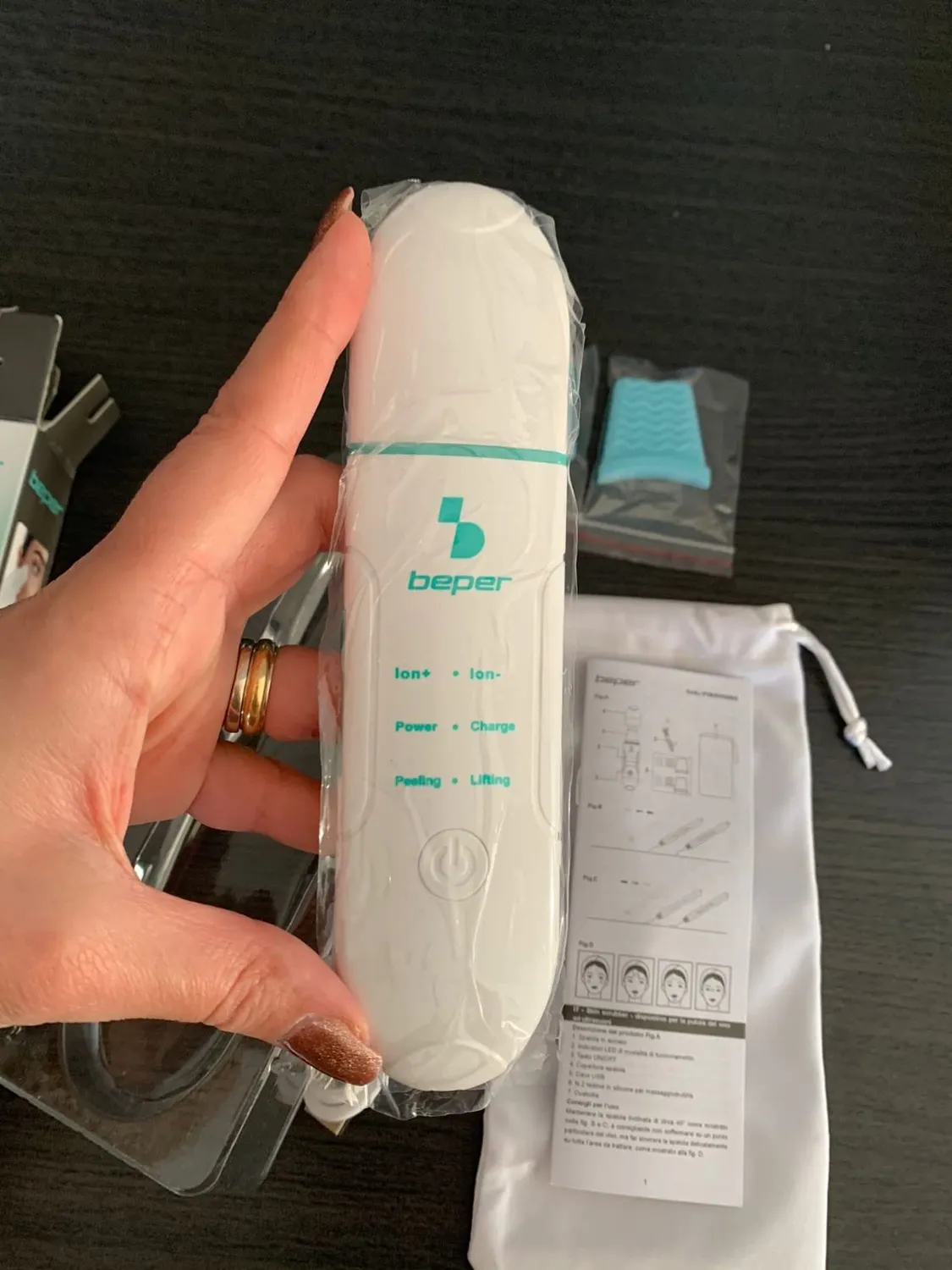 Beper P302VIS003 pulizia viso ultrasuoni 4 funzioni ionico