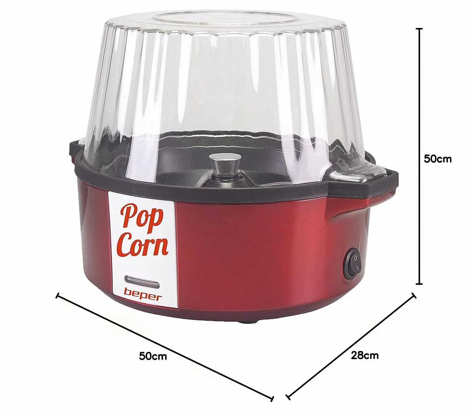 Beper P101CUD050 macchina popcorn con ciotola