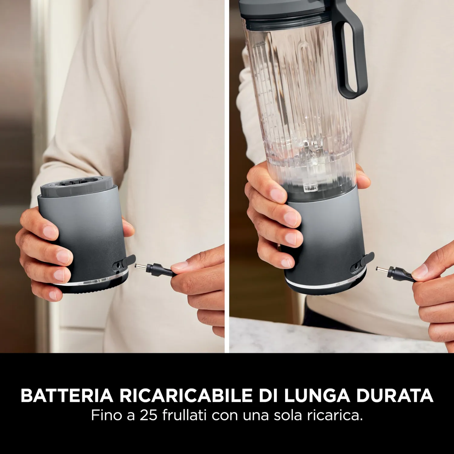 Ninja Blast Max Frullatore Portatile 570ml Grigio