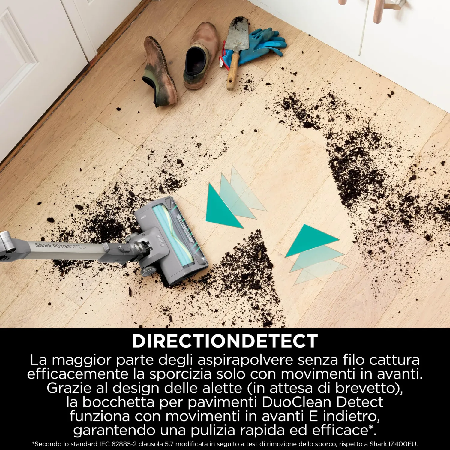 Shark PowerDetect Clean & Empty IP3257EUT aspirapolvere senza fili grigio 0,7 L