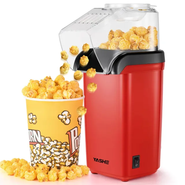 Yashe RH-927 macchina popcorn aria calda 1200W rossa