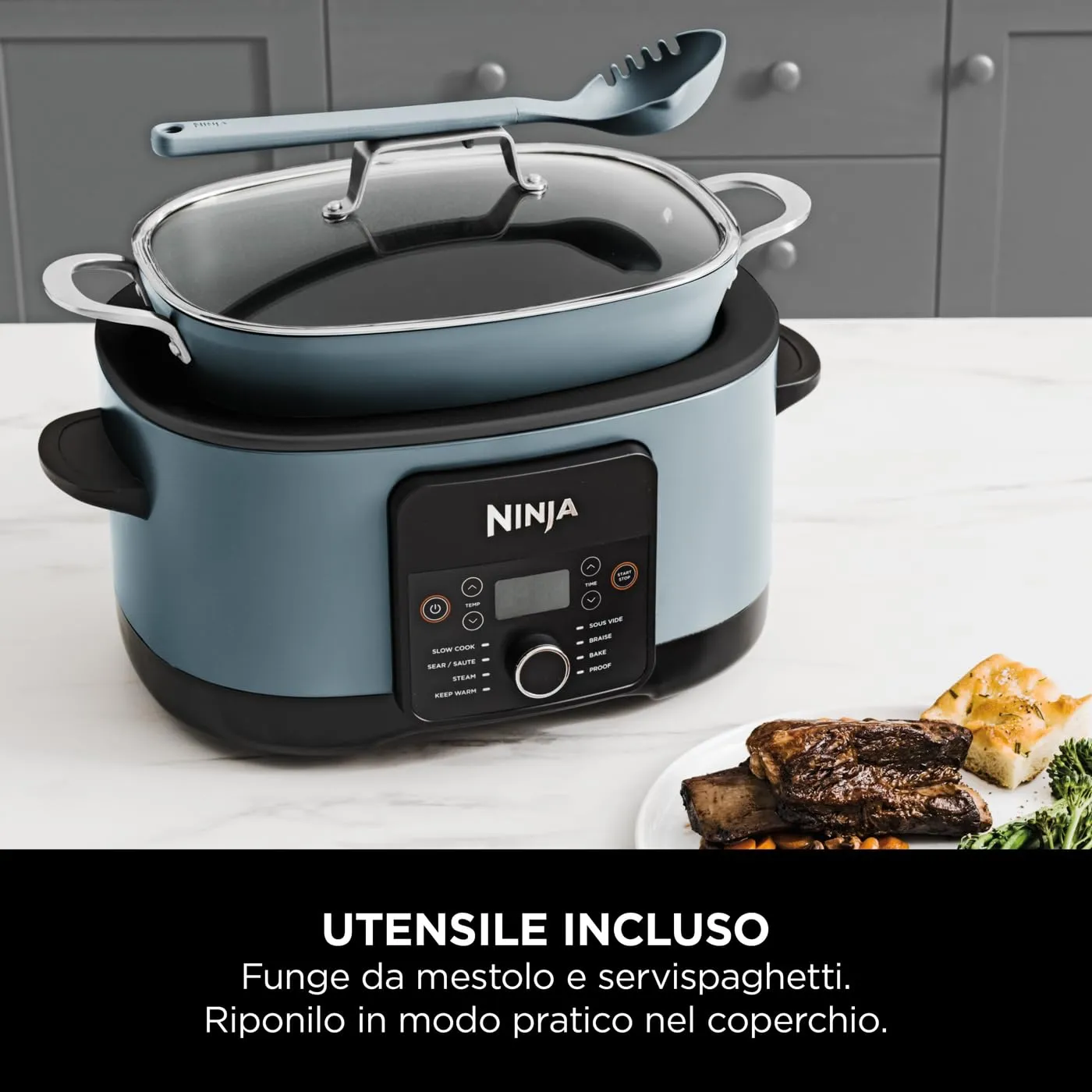 Ninja Foodi PossibleCooker MC1001EU slow cooker 8 L grigio