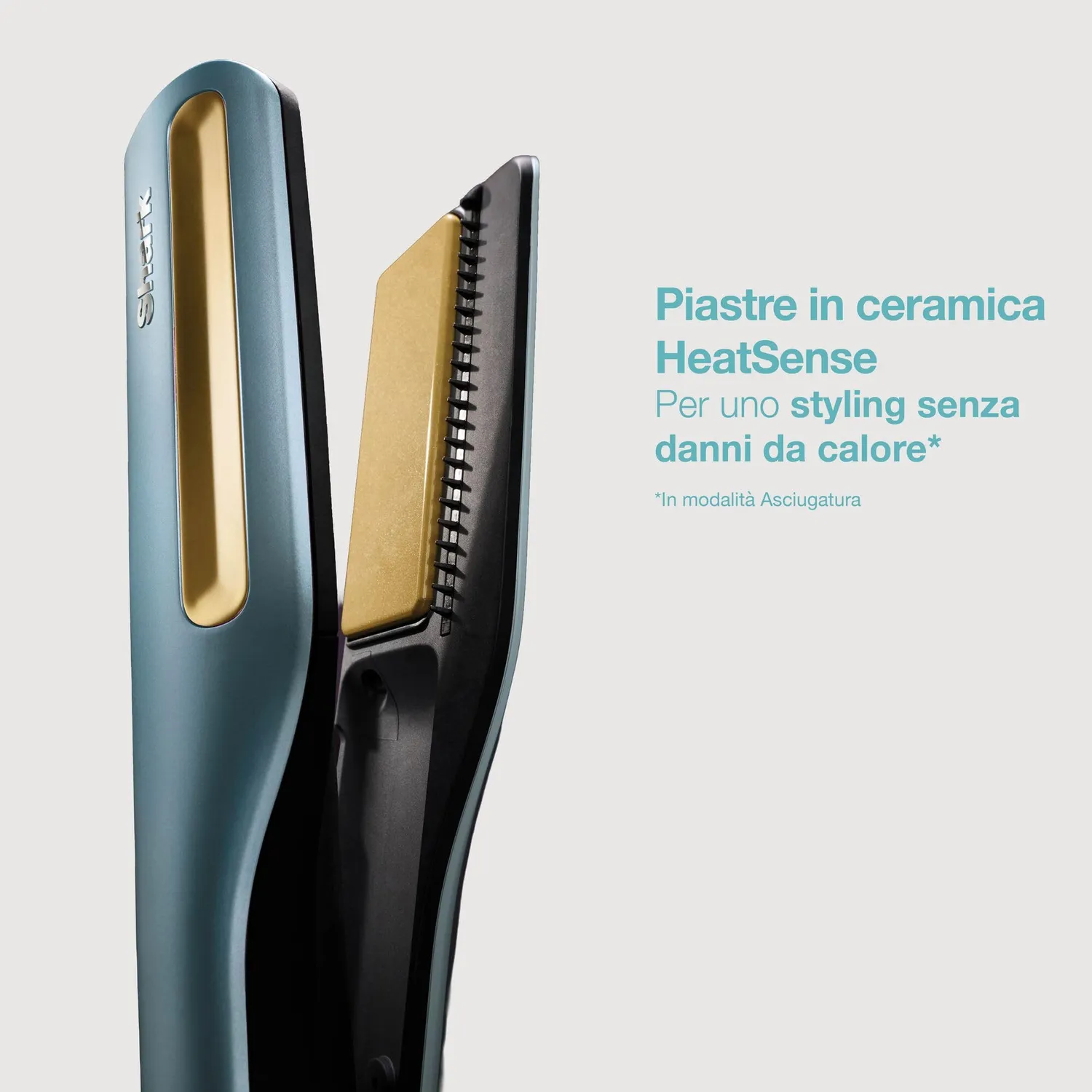 Shark SilkiPro Straight HT401EUBL piastra verde acqua