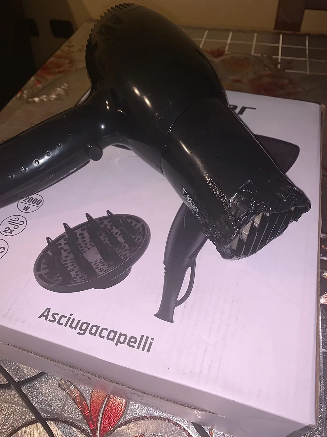 Beper 40.979 asciugacapelli 2000W nero con diffusore