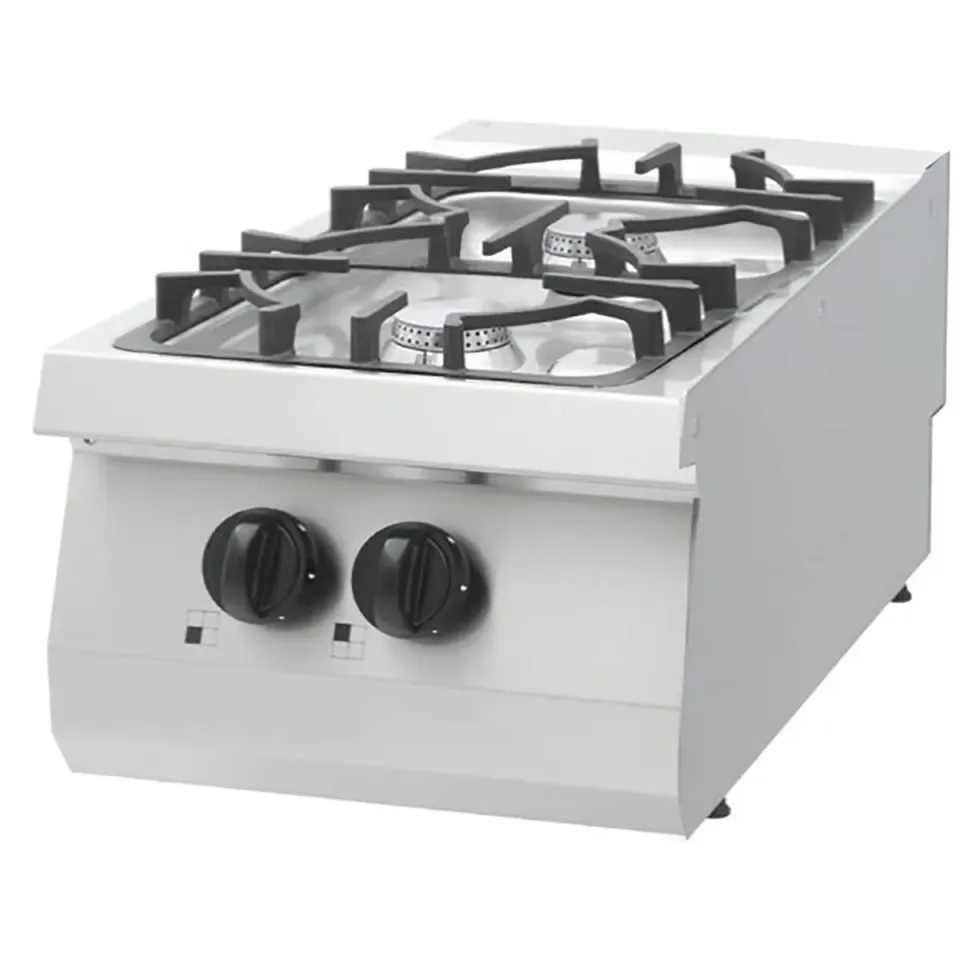 Pizza Maxima Heavy Duty piano cottura gas 2 fuochi 13,5 kW