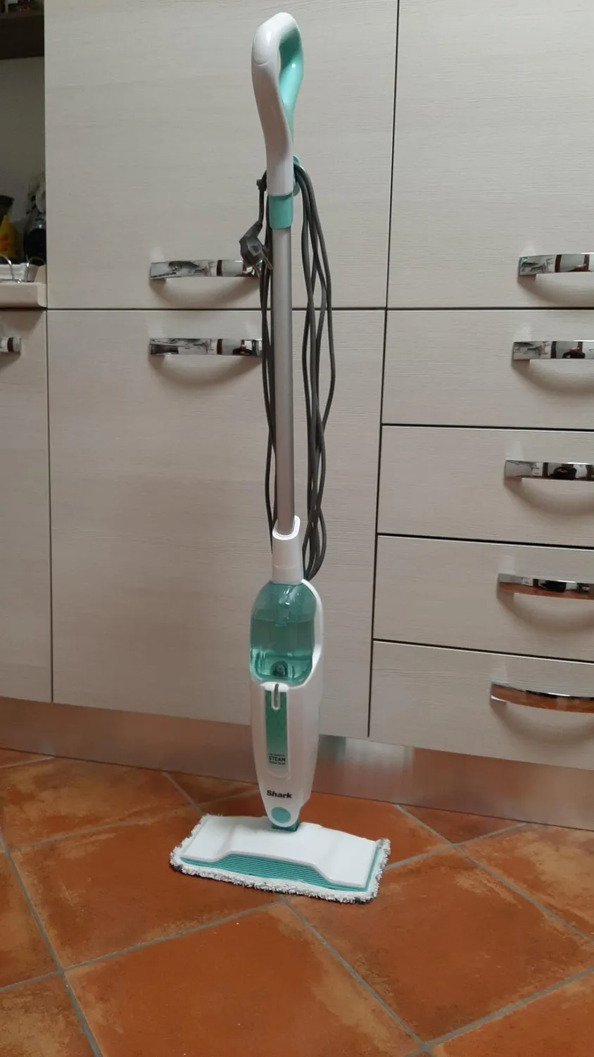 Shark Steam Mop S1000EU scopa a vapore bianca verde