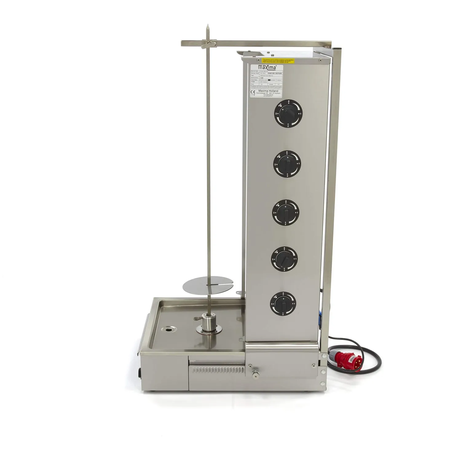 Pizza Maxima Döner Kebab 5 Bruciatori Elettrico Grill 100 kg