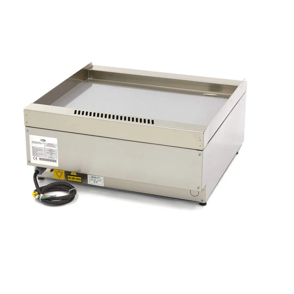 Pizza Maxima Piastra Elettrica Liscia 60x60 4500W Paraspruzzi