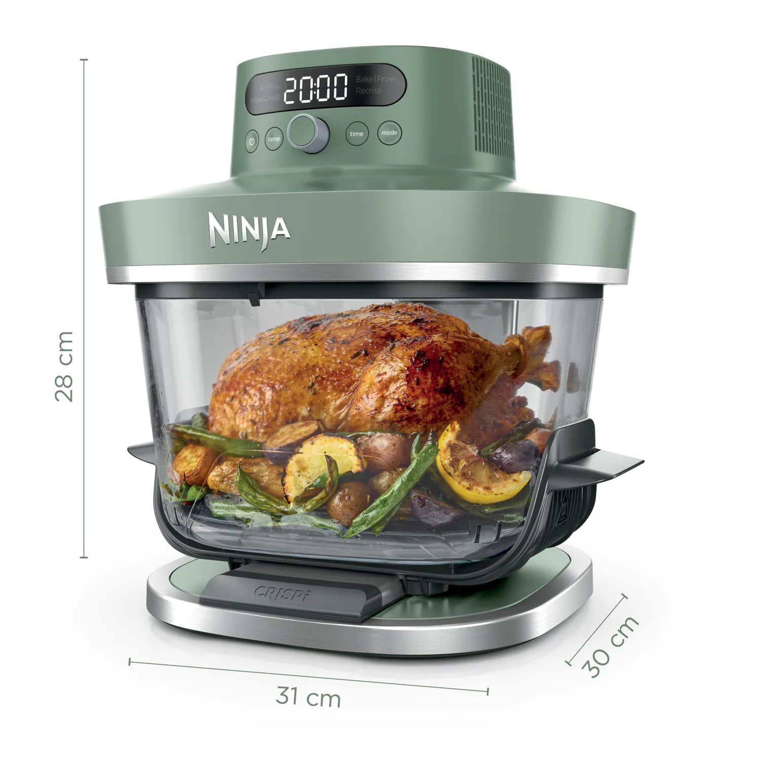 Ninja CRISPi PRO friggitrice ad aria vetro 5,7 L verde