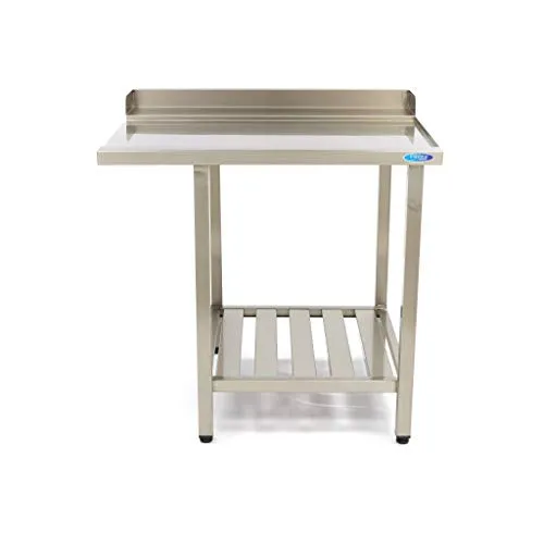 Maxima Tavolo Lavastoviglie 120x75 Destra con Alzatina Inox