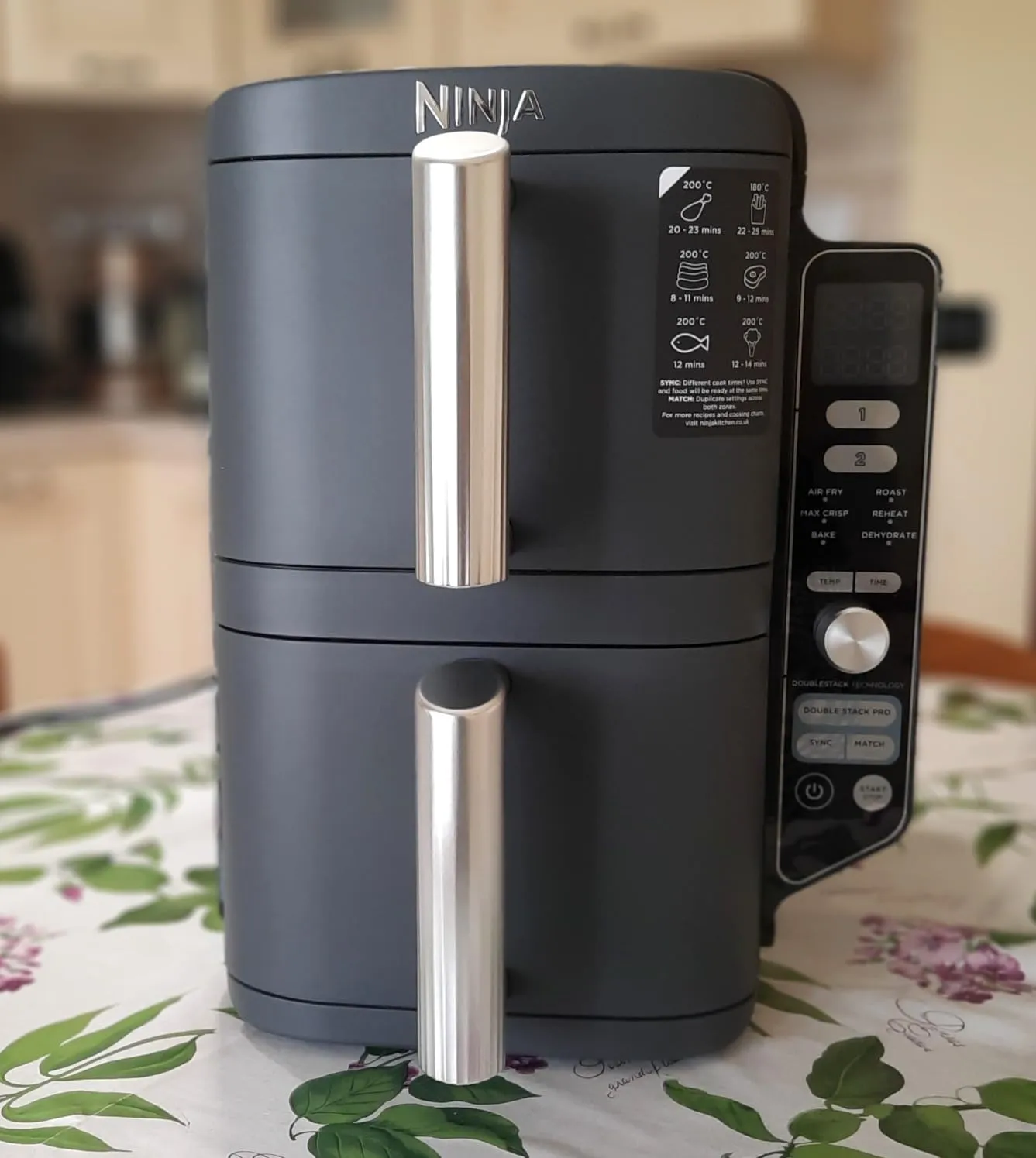 Ninja Double Stack Friggitrice Aria 7,6L Nera 6 Funzioni