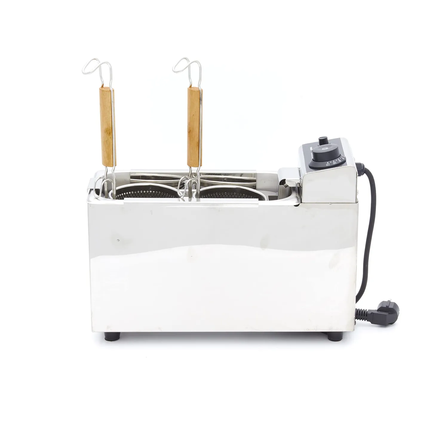 Pizza Maxima cuocipasta elettrico 2x2 litri 2 cestini inox