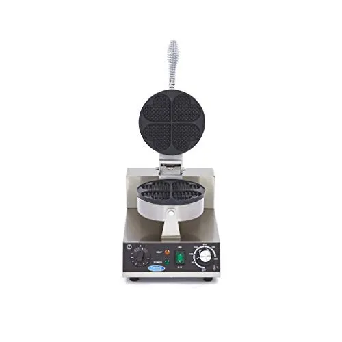 Maxima piastra waffle cuore singola 1000W antiaderente