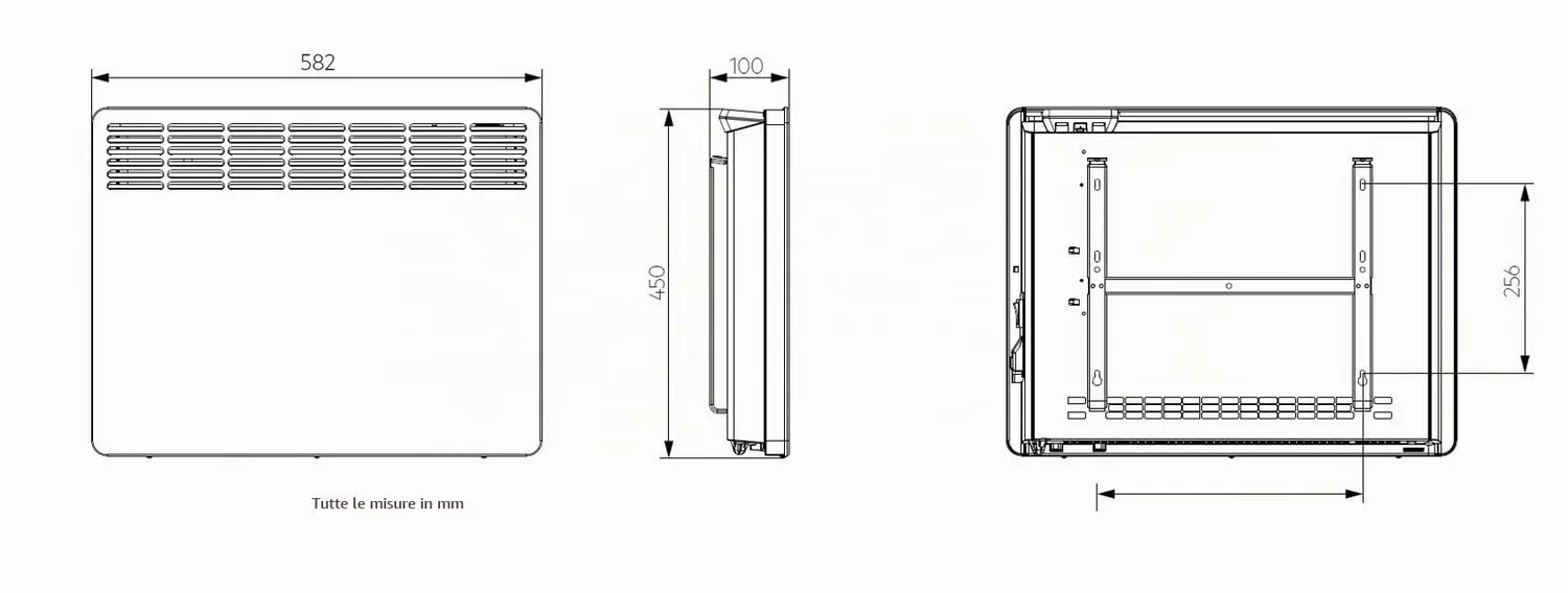 AEG WKL 1505 Termoconvettore Parete 1500W 15 mq bianco