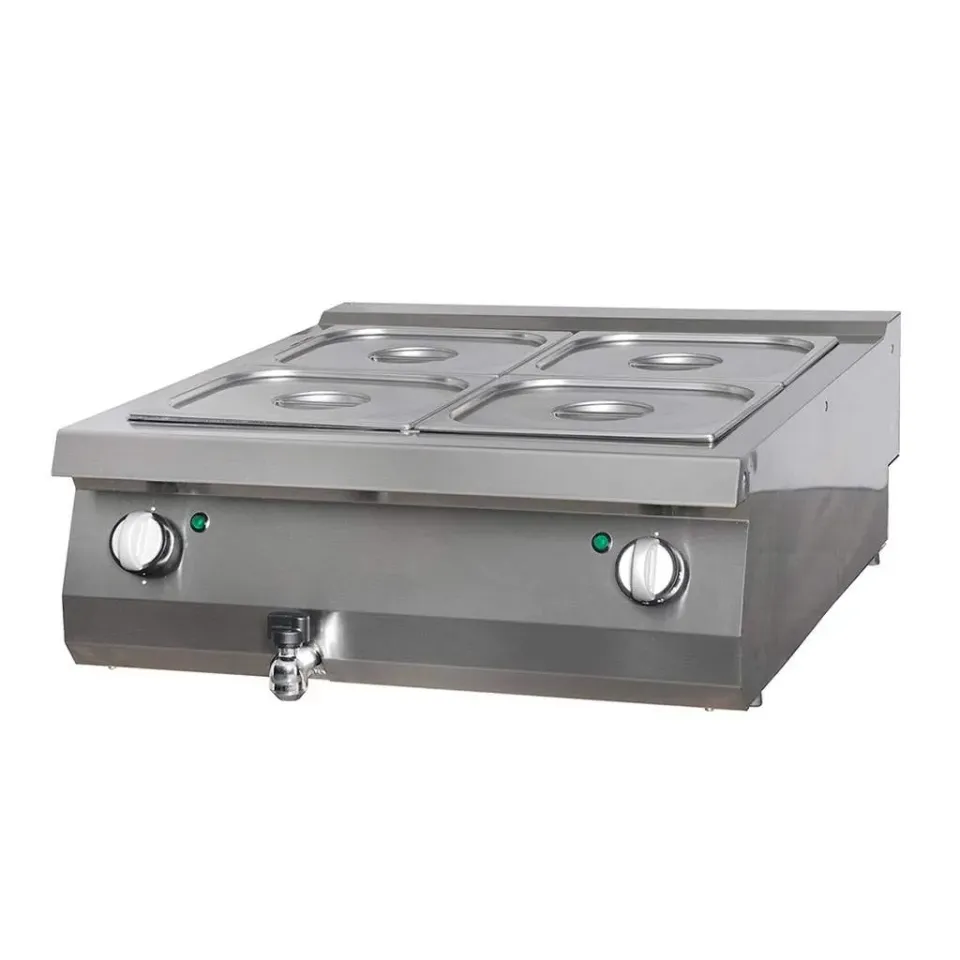 Maxima bagnomaria elettrico doppio GN Heavy Duty