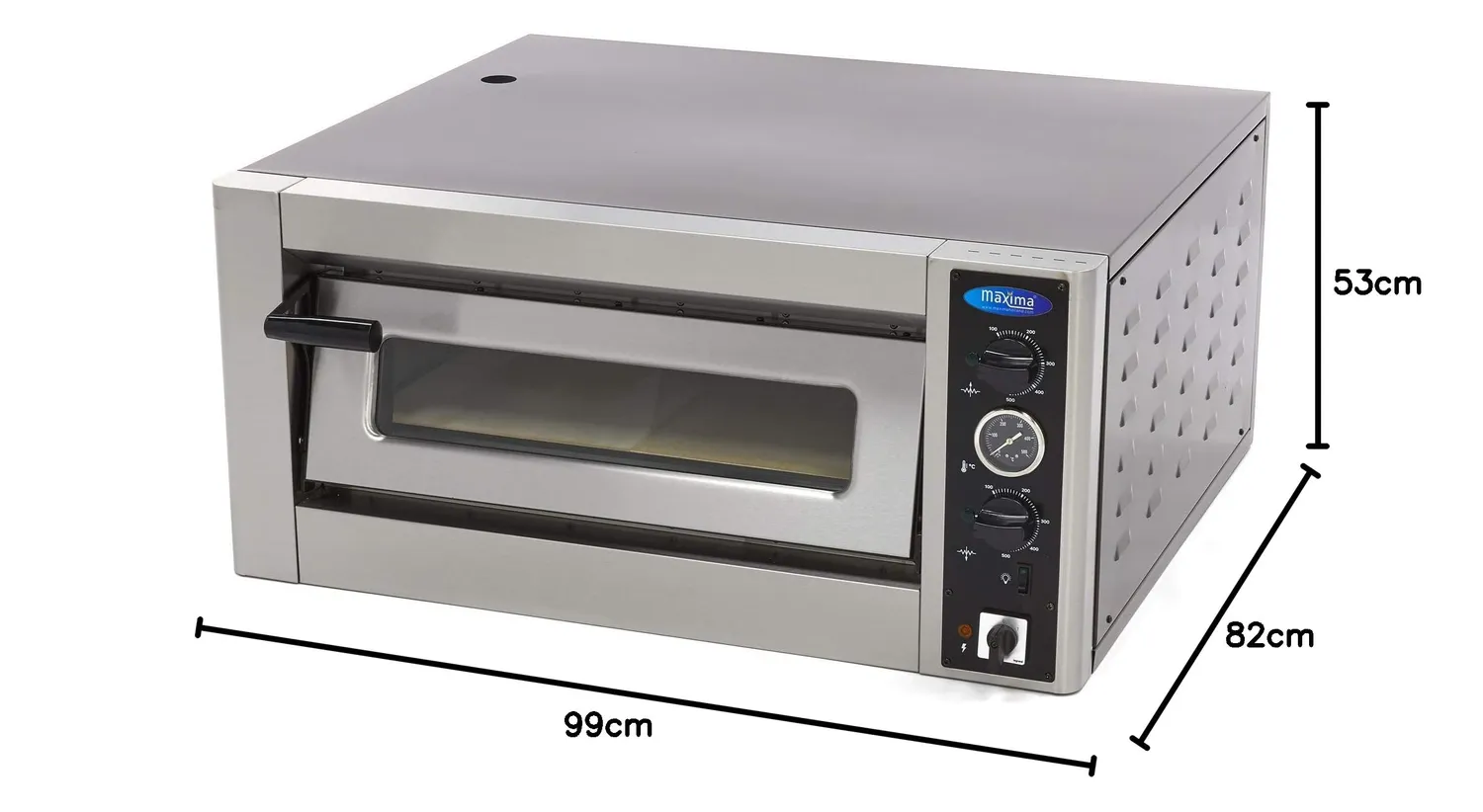 Pizza Maxima Deluxe forno pizza 4x30cm 400V con luce