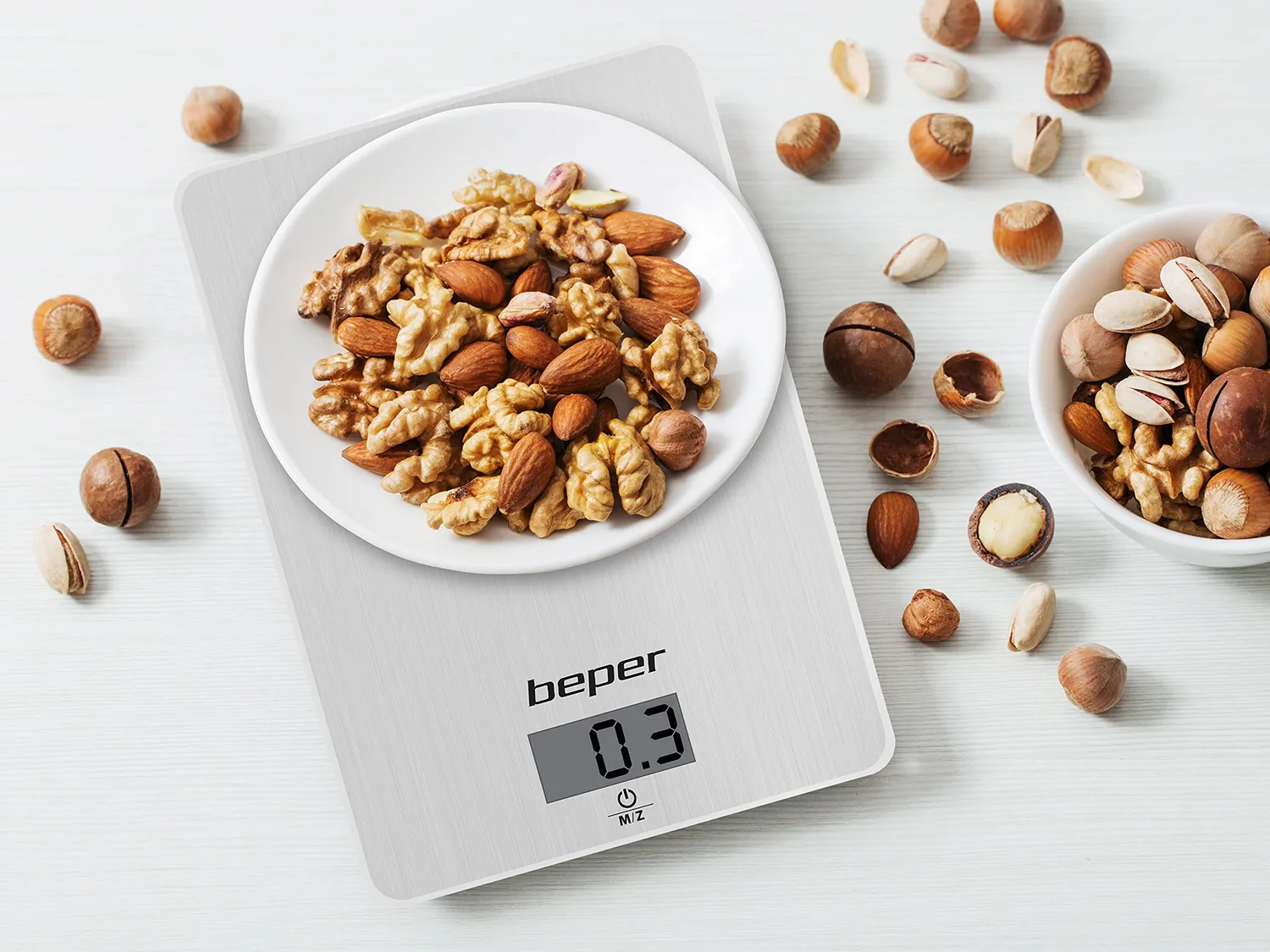 Beper 90.131 Bilancia Cucina Acciaio 5 kg Digitale