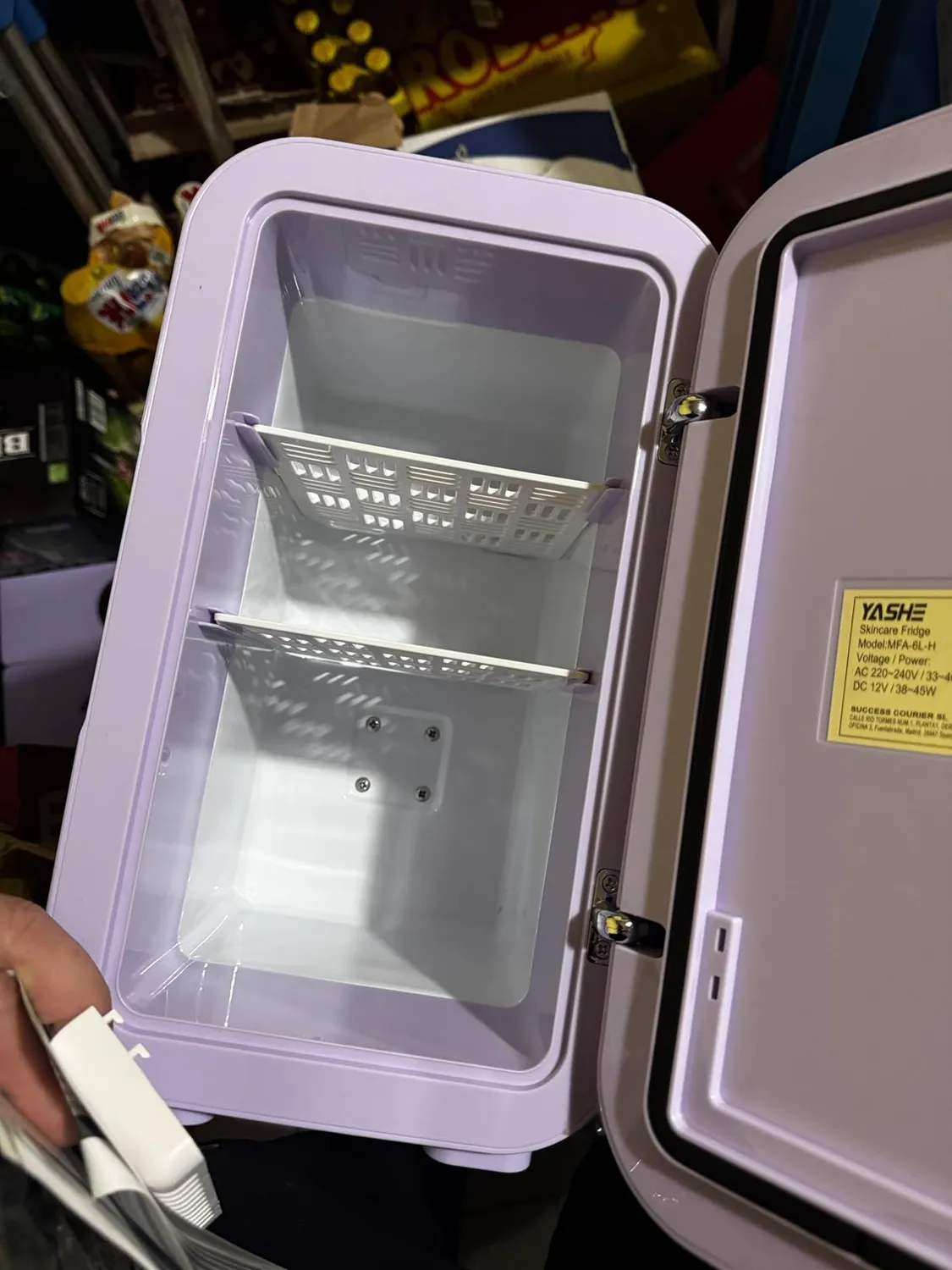 YASHE Mini Frigo 6 Litri Blu 8 Lattine