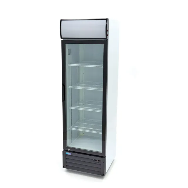 Maxima Frigorifero espositore 360 L porta vetro bianco