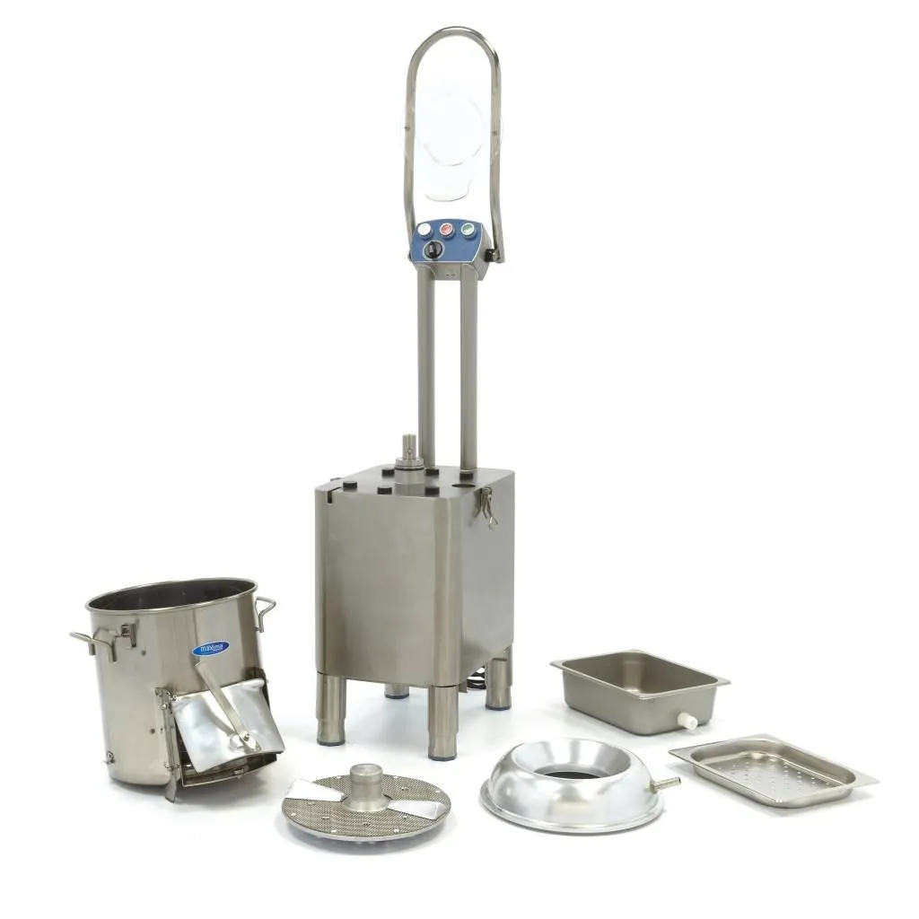 Maxima pelapatate professionale 15 kg 300 kg/h 750W timer