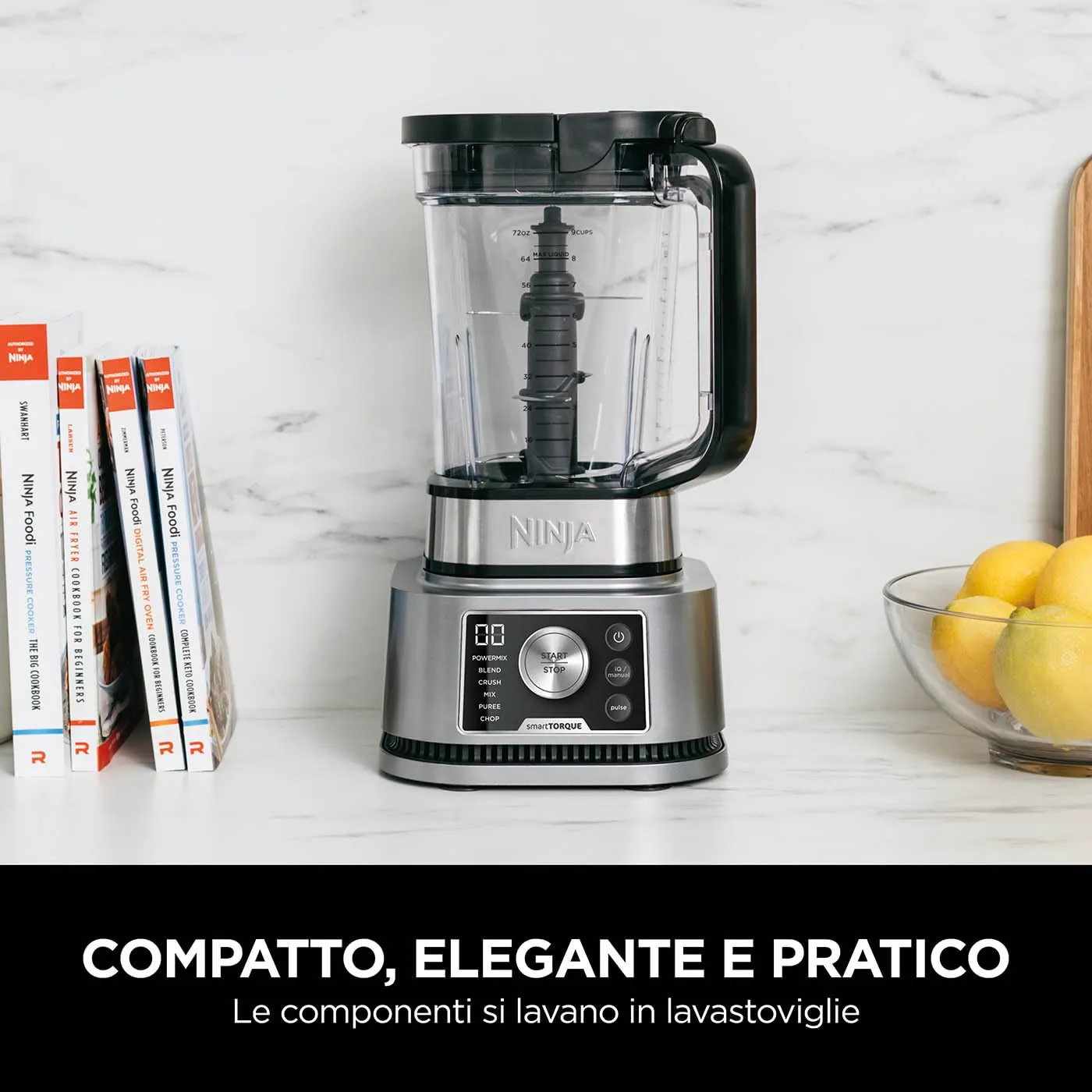 Ninja Foodi Power Nutri frullatore 3in1 1200W argento