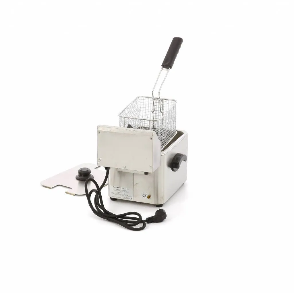 Pizza Maxima Friggitrice Professionale 4 L 2500W Acciaio Inox